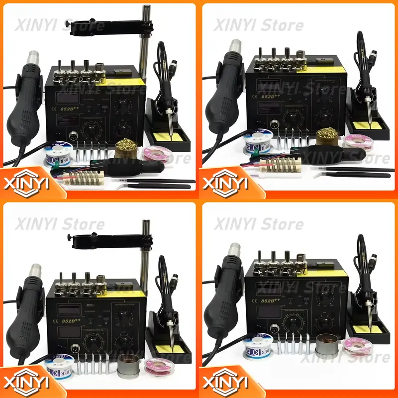 Smd Rework Station Hot Air Soldering 2 In 1 - Estação de Retrabalho SMD 2 em