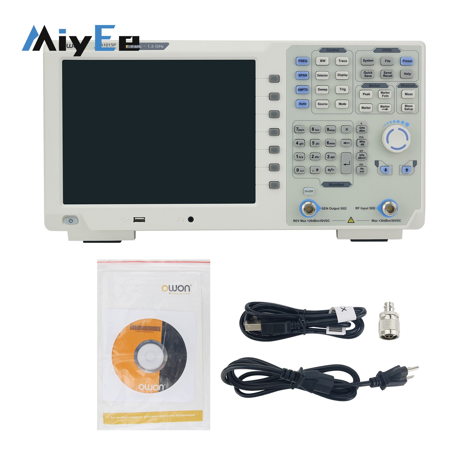 Spectrum Analyzer Tracking Generator 1.5Ghz - Analisador de Espectro OWON XSA1015P-TG XSA1032P-TG