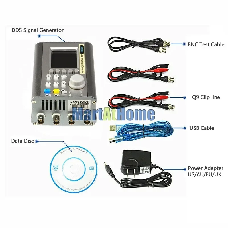 Gerador de Sinal DDS Digital d - Dual Channel Arbitrary Waveform Function Generator 60Mhz avaliação e preço