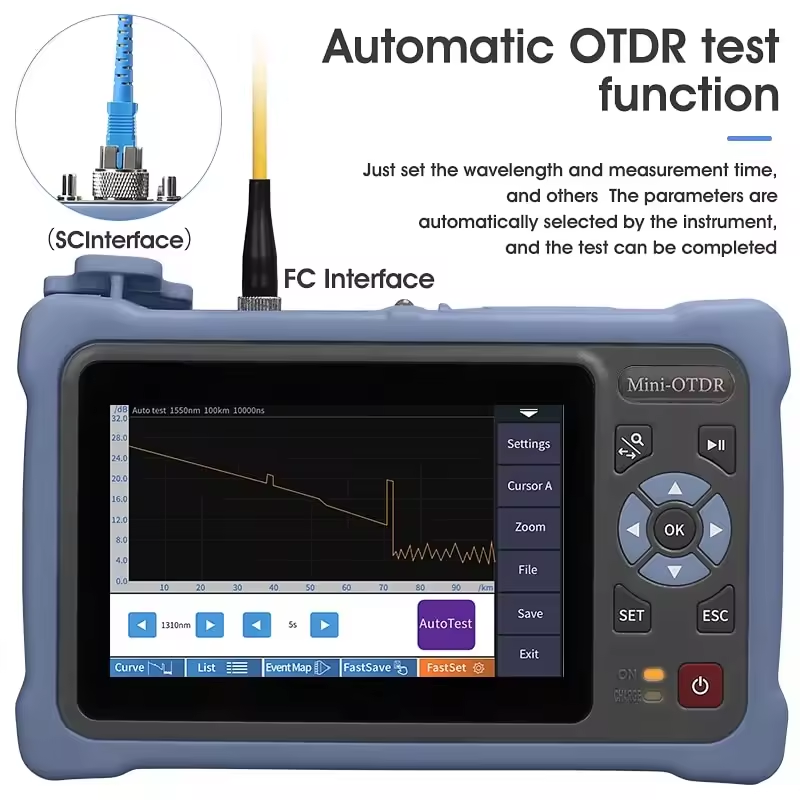 Novker 12-em-1 Mini OTDR NK400 - Optical Time Domain Reflectometer Otdr 1310 1550Nm avaliação e preço