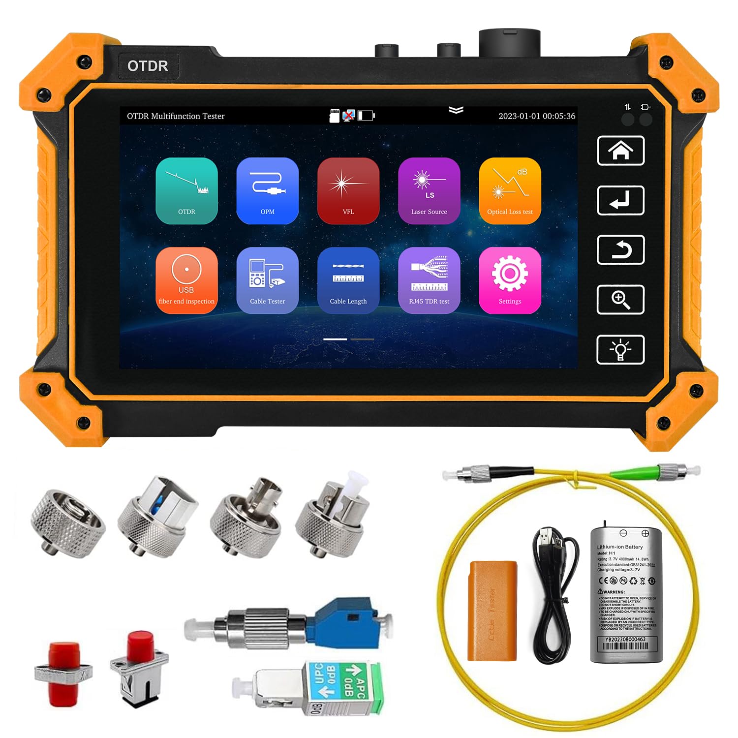 OTDR de 5.5 Polegadas para Tes - Optical Time Domain Reflectometer Otdr 1310 1550Nm avaliação e preço